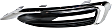 Front, Driver and Passenger Side Fog Light Trims, Textured Black