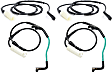 Front and Rear, Driver and Passenger Side Brake Pad Sensors