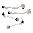 Front, Driver and Passenger Side, Lower, Frontward and Rearward Control Arm, Sedan, RWD