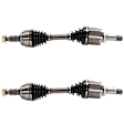 Front, Driver and Passenger Side Axle Assembly - Set of 2