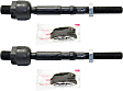 Front, Driver and Passenger Side, Inner Tie Rod Ends