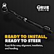 Front, Driver and Passenger Side, Inner and Outer Tie Rod Assembly