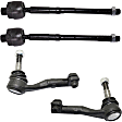 2013 BMW 328i Base - Front, Driver and Passenger Side, Inner and Outer Tie Rod End, RWD