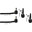 Front, Driver and Passenger Side, Inner and Outer Tie Rod Ends