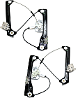 Front, Driver and Passenger Side Power Window Regulator, Without Motor