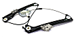 Front, Driver and Passenger Side Power Window Regulator, Without Motor