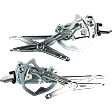 1995 BMW 318i - Convertible Front, Driver and Passenger Side Power Window Regulator, With Motor