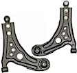 SET-RB520162 Front, Driver and Passenger Side, Lower Control Arm, With ball joint(s), Steel