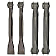 SET-RB520319-F Front, Driver and Passenger Side, Upper and Lower Control Arm, Without ball joint(s), Steel