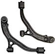 SET-RB520342 Front, Driver and Passenger Side, Lower Control Arm, With ball joint(s), Iron