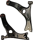 SET-RB520436 Front, Driver and Passenger Side, Lower Control Arm, Without ball joint(s), Steel