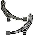 SET-RB520524 Front, Driver and Passenger Side, Lower Control Arm, With ball joint(s), Steel