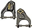 SET-RB520542 Front, Driver and Passenger Side, Upper Control Arm, With ball joint(s), Steel