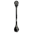 SET-RB520556 Front, Driver and Passenger Side, Lower, Rearward Control Arm, With ball joint(s), Iron
