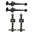 SET-RB520591 Rear, Driver and Passenger Side, Upper and Lower Control Arm, With ball joint(s)