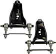 SET-RB520614 Front, Driver and Passenger Side, Upper Control Arm, With ball joint(s), Coupe, Steel