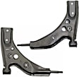 SET-RB520818 Front, Driver and Passenger Side, Lower Control Arm, Without ball joint(s), Steel