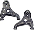 SET-RB520820 Front, Driver and Passenger Side, Lower Control Arm, With ball joint(s), Steel