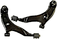 SET-RB520862 Front, Driver and Passenger Side, Lower Control Arm, With ball joint(s), Steel