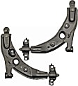 SET-RB520880 Front, Driver and Passenger Side, Lower Control Arm, Steel