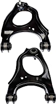 SET-RB521138 Rear, Driver and Passenger Side, Upper Control Arm, Steel
