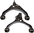 SET-RB521148 Front, Driver and Passenger Side, Lower Control Arm, With ball joint(s), Iron