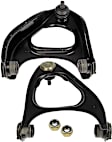 SET-RB521624 Rear, Driver and Passenger Side, Upper, Rearward Control Arm, With ball joint(s), Steel