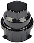 SET-RB711022-2 Lug Nut Cover - Black, Plastic, Direct Fit, Set of 2