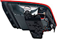 Passenger Side, Inner and Outer Halogen/LED Combo Tail Light, With bulb(s), OE Replacement