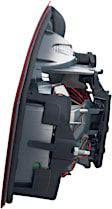 Driver Side, Inner And Outer Halogen/LED Combo Tail Light, With bulb(s), OE Replacement