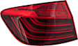 Driver Side, Inner And Outer Halogen/LED Combo Tail Light, With bulb(s), OE Replacement