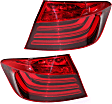 Driver and Passenger Side, Outer Tail Lights, with Bulbs, LED, Mounts on Body, CAPA Certified
