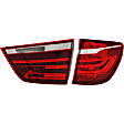 Passenger Side, Inner and Outer Halogen Tail Light, With bulb(s), OE Replacement