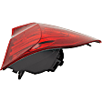 Passenger Side, Inner and Outer Halogen Tail Light, With bulb(s), OE Replacement