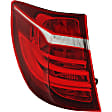 Driver and Passenger Side, Outer Tail Lights, with Bulbs, Halogen, For Models Without HID/Xenon Headlights, Without Adaptive Headlights, Without Adaptive LED Headlights