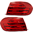 Driver and Passenger Side, Outer Halogen Tail Light, With bulb(s), OE Replacement