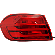 Driver and Passenger Side, Outer Halogen Tail Light, With bulb(s), OE Replacement