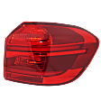 Driver and Passenger Side Halogen/LED Combo Tail Lights, with Bulbs