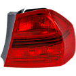 Driver and Passenger Side, Outer Halogen Tail Light, With bulb(s), OE Replacement, Sedan