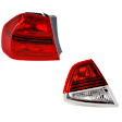 Driver Side, Inner And Outer Halogen Tail Light, Inner - Without bulb(s); Outer - With bulb(s), OE Replacement, Sedan
