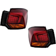 Driver and Passenger Side, Outer Tail Lights, with Bulb, LED, Mounts On Body, 2nd Design, CAPA Certified