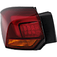 Driver and Passenger Side, Outer Tail Lights, with Bulb, LED, Mounts On Body, 2nd Design, CAPA Certified