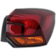 Driver and Passenger Side, Outer Tail Lights, with Bulb, Halogen, Mounts On Body, CAPA Certified