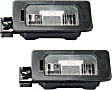 Rear, Driver and Passenger Side License Plate Lights, Halogen