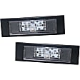 Rear, Driver and Passenger Side License Plate Lights