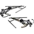 SET-RB741127 Front, Driver and Passenger Side OE Solutions Series Power Window Regulator, With Motor