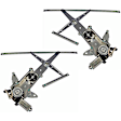 SET-RB741163 Convertible Front, Driver and Passenger Side OE Solutions Series Power Window Regulator, With Motor
