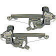 SET-RB741202-R Rear, Driver and Passenger Side OE Solutions Series Power Window Regulator, With Motor