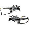 SET-RB741357 Rear, Driver and Passenger Side OE Solutions Series Power Window Regulator, With Motor