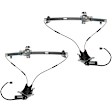 SET-RB741587 Front, Driver and Passenger Side OE Solutions Series Power Window Regulator, With Motor